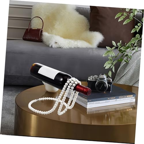 Soporte creativo para vino de perlas, elegante y único miniatura 4