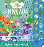 collection boutons nacre  ÉCOUTE ET CHERCHE - 12 BOUTONS SONORES - ANIMAUX