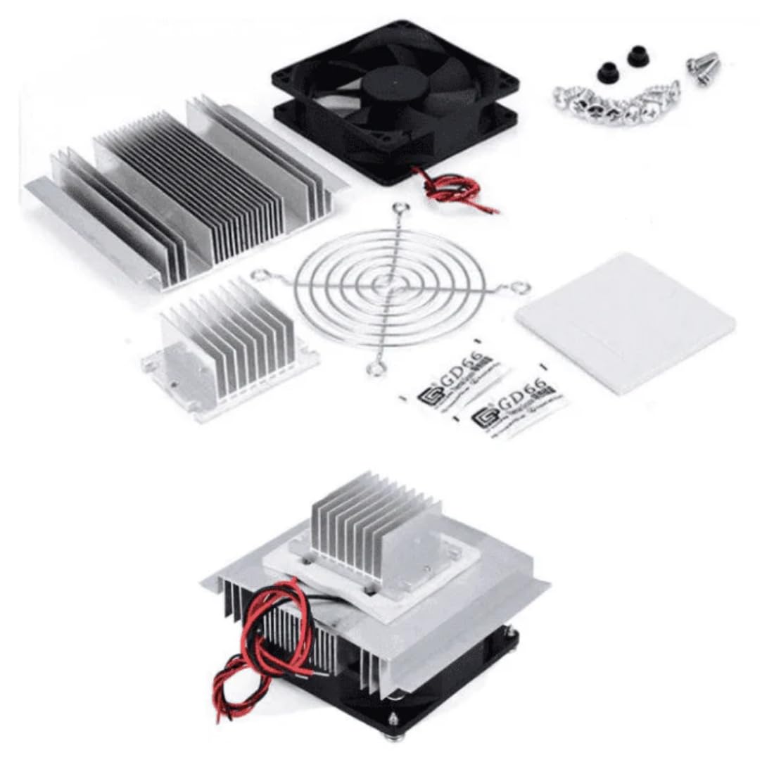 Robocraze Thermoelectric Peltier Refrigeration Cooling System DIY Kit without TEC-12706 Module | Semiconductor Cooling Kit with Dual Heat Sinks & Fan for DIY Electronics, CPU, DIY Thermal Projects-picture-23