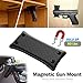 2-Pack Gun Magnet Mount, 50 Lbs Rating,Rubber Coated Gun Holder for Pistol, Handgun, Shotgun, Rifles, Revolvers, Safe, Hunting, Firearm Accessories, Using in Car, Truck, Wall, Desk, Vehicle and Home