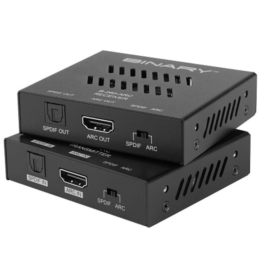 B-260-ARC Audio Return Extender for HDMI ARC and S/PDIF, TX+RX Solution for Remote TV Audio, Compatible with Sonos Amp