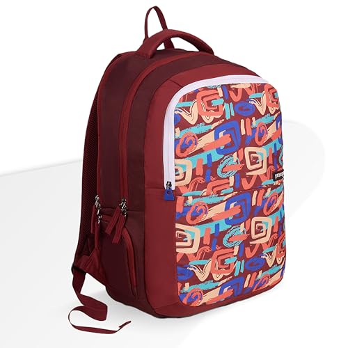 Image of Provogue Vortex EasyGo laptop backpack with large compartments, college bag, office backpack, travel bag, laptop bag for men and women with bottle holder and side pocket,33 Ltr