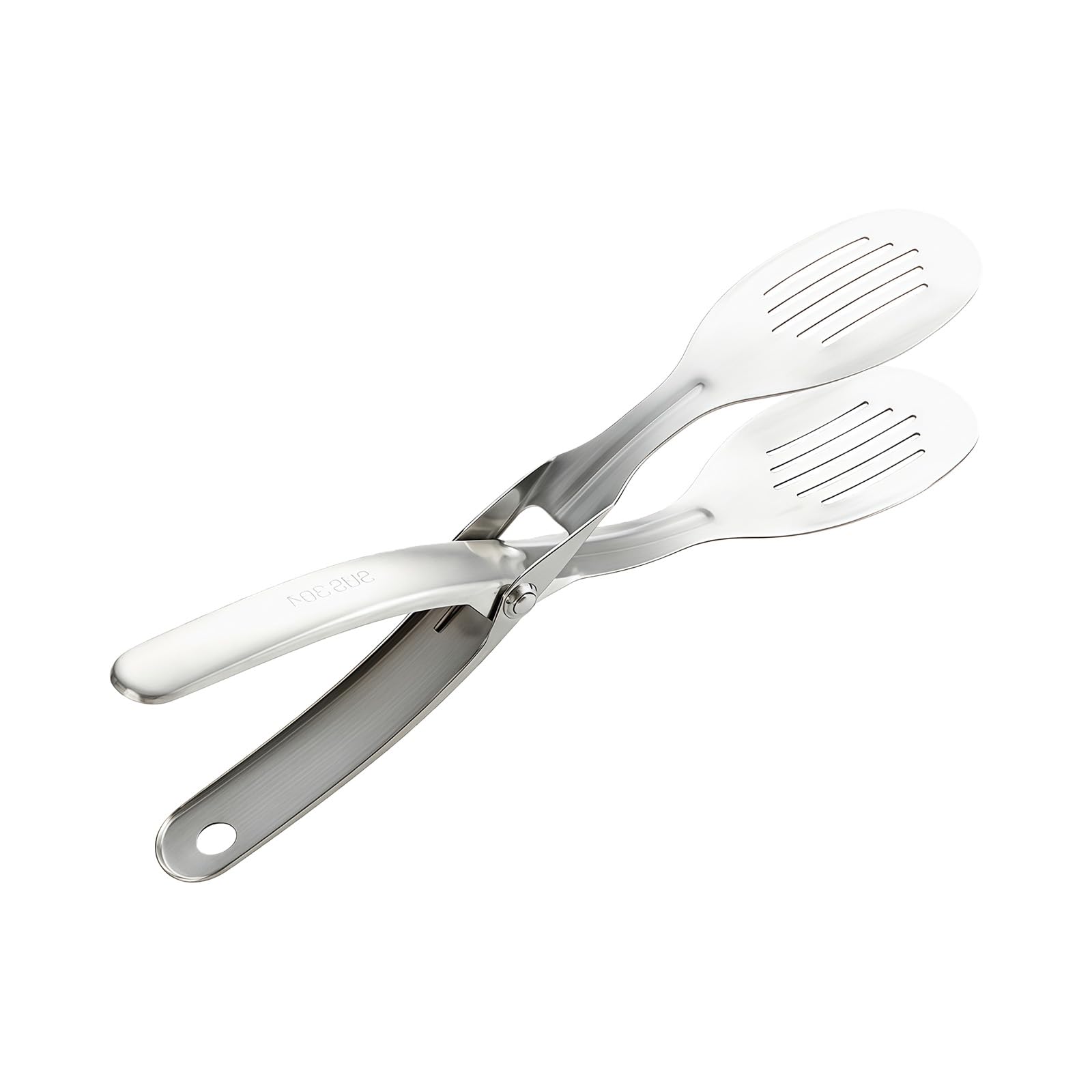 VlHpnpe Stainless Steel Bread Tongs with Nonslip Handle Heatproof Serving Tool for Meat Vegetables Outdoor Cooking Party Baking Tongs