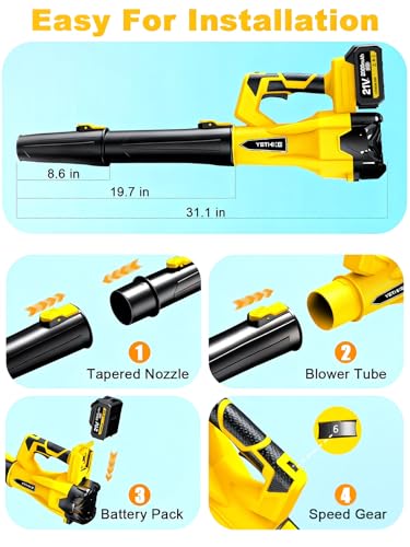 Leaf Blower Cordless, 21V Powerful Electric Blower - image 9