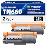 TN660 TN-660 Toner Cartridge TN-660 TN660 TN630 Replacement for Brother TN660 Black Compatible for HL-L2380DW HL-L2320D HL-L2340DW DCP-L2540DW MFC-L2700DW Printer -2PK Black