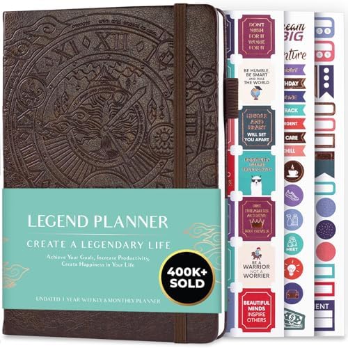 Legend Planner – Undated Weekly & Monthly Life Planner to Hit You...