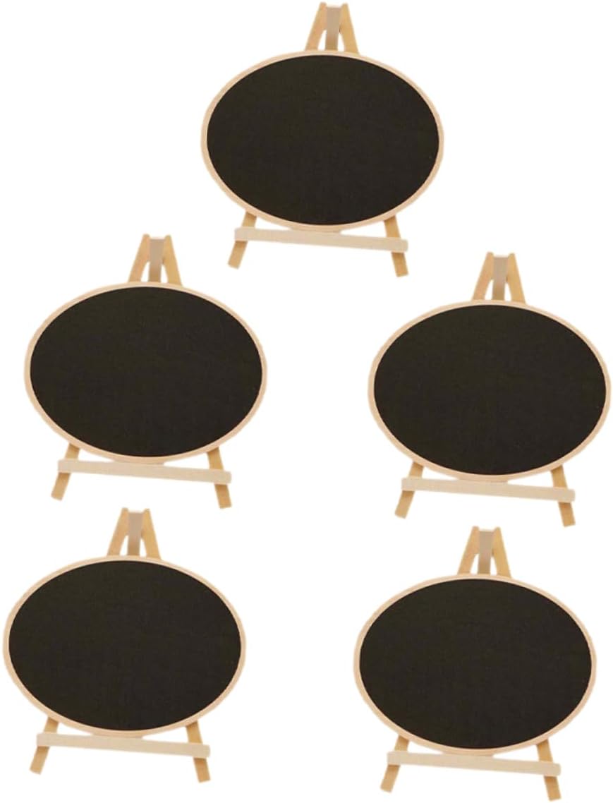 5pcs Boxwood Standing Chalkboard Sign Small Memo Display Xmas