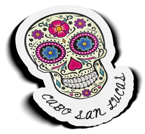 Image of imakestickerz.com Cabo San Lucas Mexico Travel Baja California Los Cabos Souvenir Gift Vinyl Decal Sticker for Laptop, Water Bottle, Car, Truck, Purple, Black, Yellow, Green, Blue, 3''x2''
