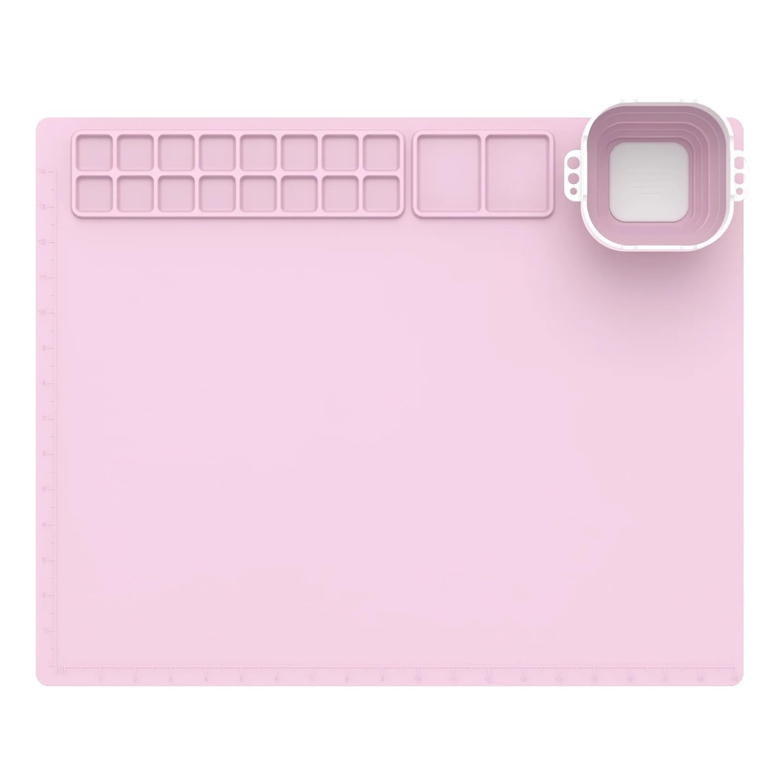 Silicone Painting Mat Silicone Craft Mat Multifunctional Painting Sheet with Palette Cup Tool Holder For drawing