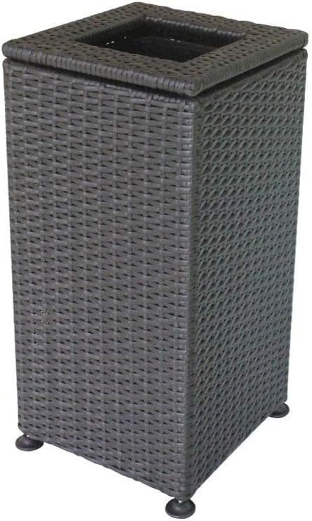 Cubo de basura de ratán de 30L que oculta los residuos con estilo
