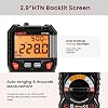KAIWEETS Digital Multimeter TRMS 6000 Counts Voltmeter Auto-Ranging Fast Accurately Measures Voltage Current Amp Resistance Diodes Continuity Duty-Cycle Capacitance Temperature for Automotive