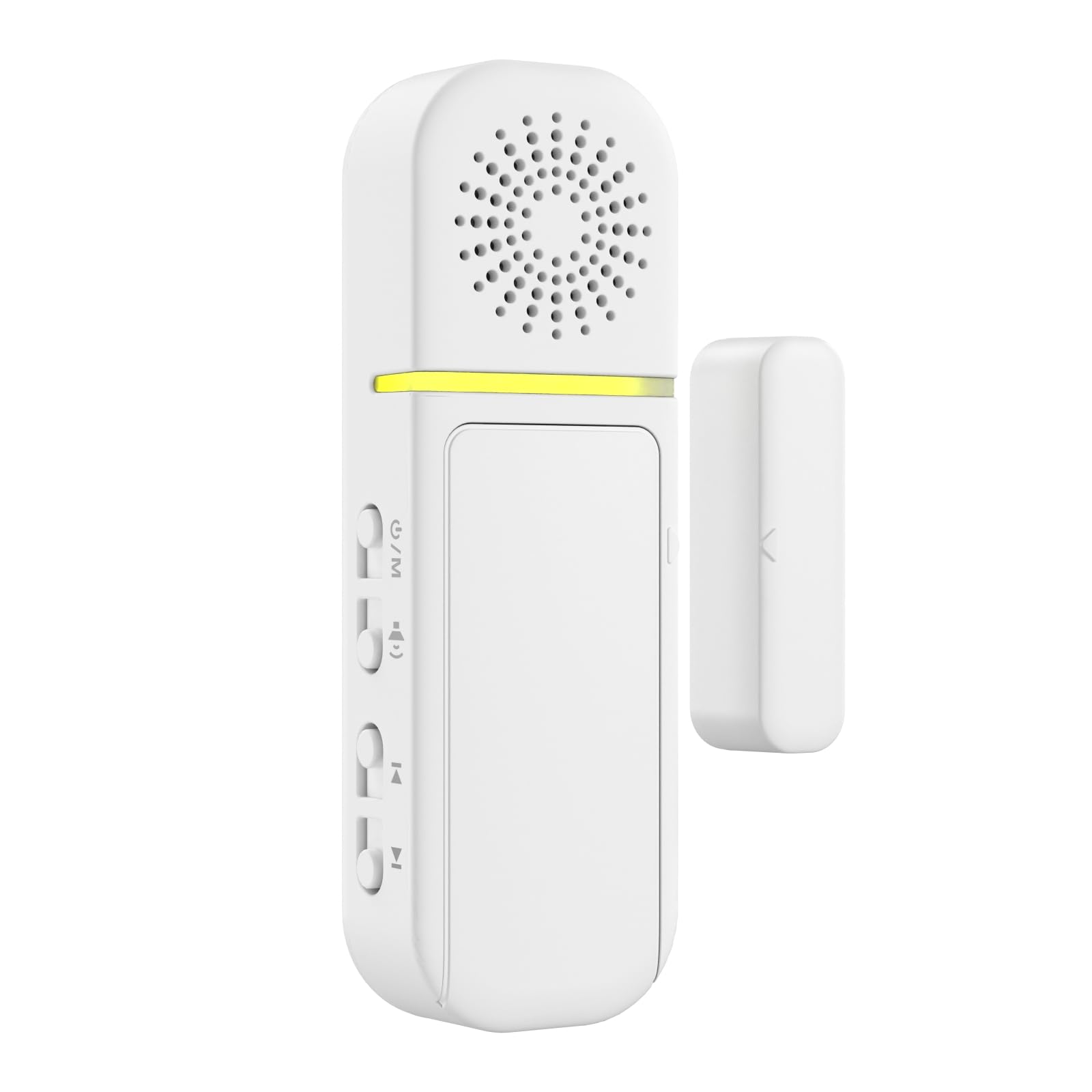 SanJie Door Chime & Door Left Open Alarm Sensor, Instant or 30s/1/2 Min Delay, 27 Chimes, Mute to 110 dB, Entry Door Alarm When Opened for Business, Home, Fridge, Freezer, Garage, 1 Sensor