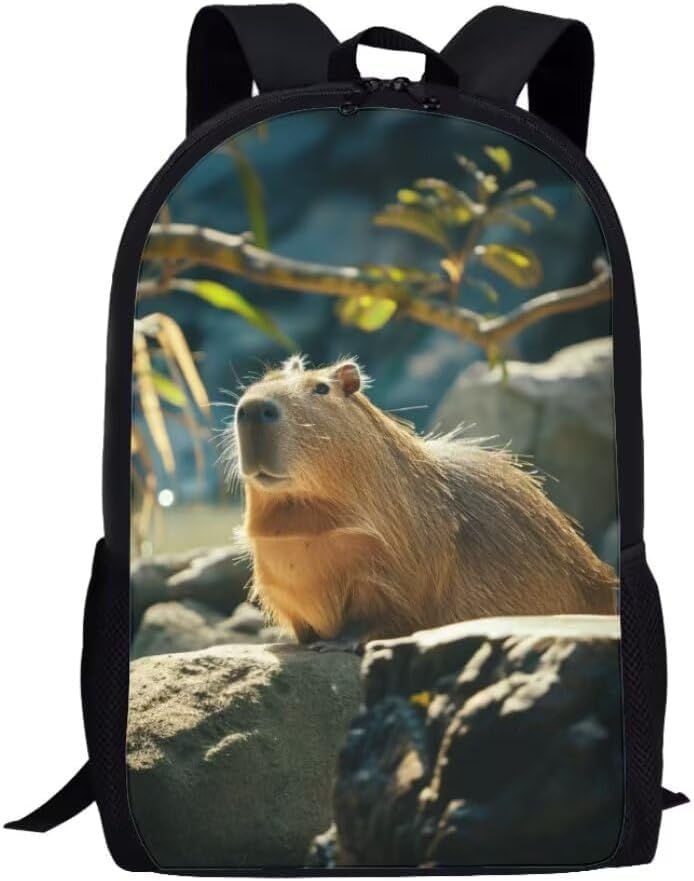 17 Inch Laptop Backpack Capybara, Cool, Casual for Business Professionals