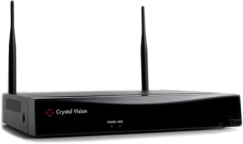 Crystal Vision CVT808N-2T Sistema de cámara de seguridad para el hogar Grabador DVR de vigilancia inalámbrica con 2000 GB.para reemplazo, compatible