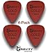 Gravity Gold Series Guitar Picks - Perfect For Beginners & Professionals | Pack of 4