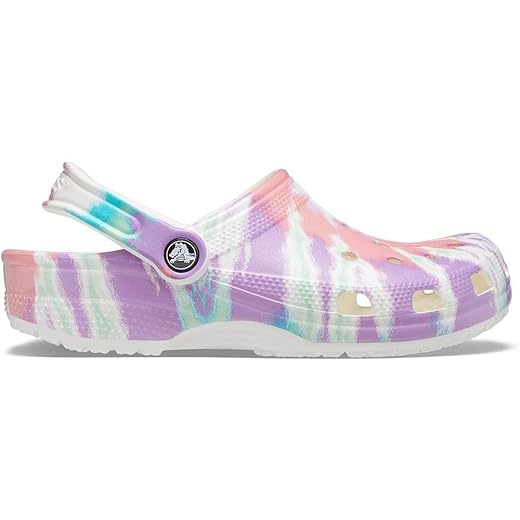 Crocs unisex adult Men's and Women's Classic Tie Dye Clog, Fresco/Multi, 9 Women 7 Men US
