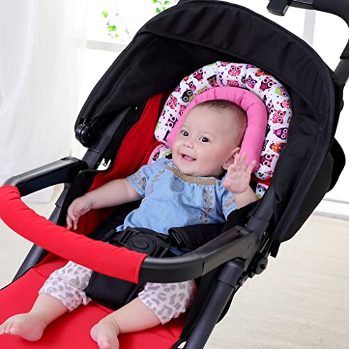 Aipinqi Baby Head Support For Car Seats, 2-In-1 Toddler Carseat Headrest Insert Cushion Soft Head Support Pillow Cushion For Newborn,Pink #TOP1
