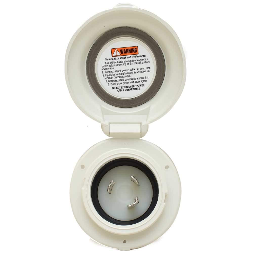 Marinco 304EL-BX Ingresso, 16A 230V, Rotondo, Bianco
