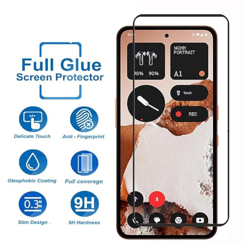 Image of HD Tempered Glass Screen Protector Compatible for CMF Phone 2 5G, 2 Pro 5G with Edge to Edge coverage and Easy Installation kit