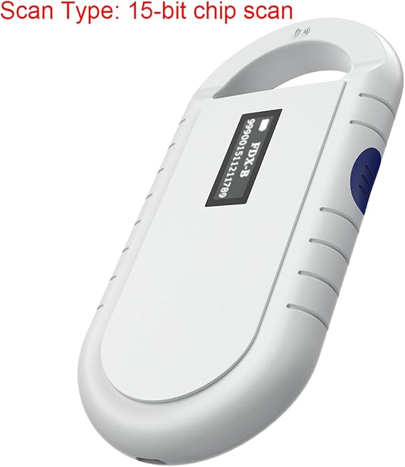 Microchip Scanner, Microchip for Dogs, Pet Microchip Scanner, Pet Microchip Kit, Microchip Reader USB Rechargeable, Pet Chip Scanner for ISO11784, 11785, FDX-B, ID64