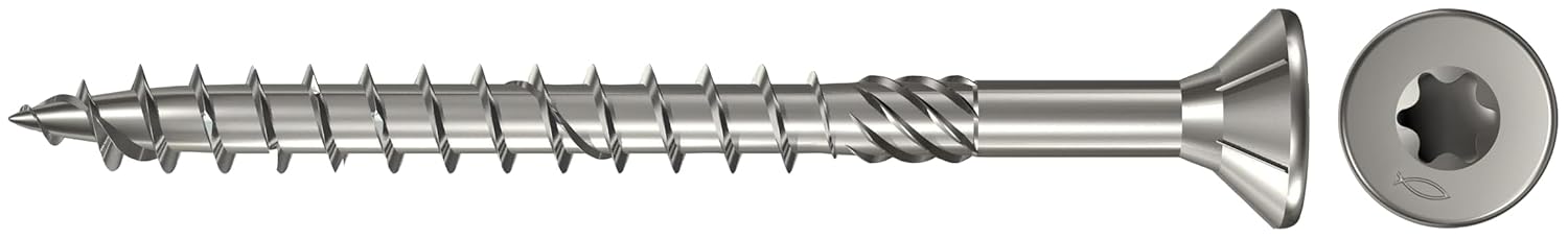 Fischer 40570 – Screw, 6 x 120, Countersunk A4 TG TX,
