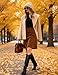 Hooever Women's Shawl Collar Sweater Oversized Cardigan Open Front Fall Winter Cropped Knit Sweater(Khaki-XL)
