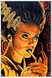 Looking for Monster Love by Mike Bell Bride of Frankenstein Art Print 18 in x 12 in