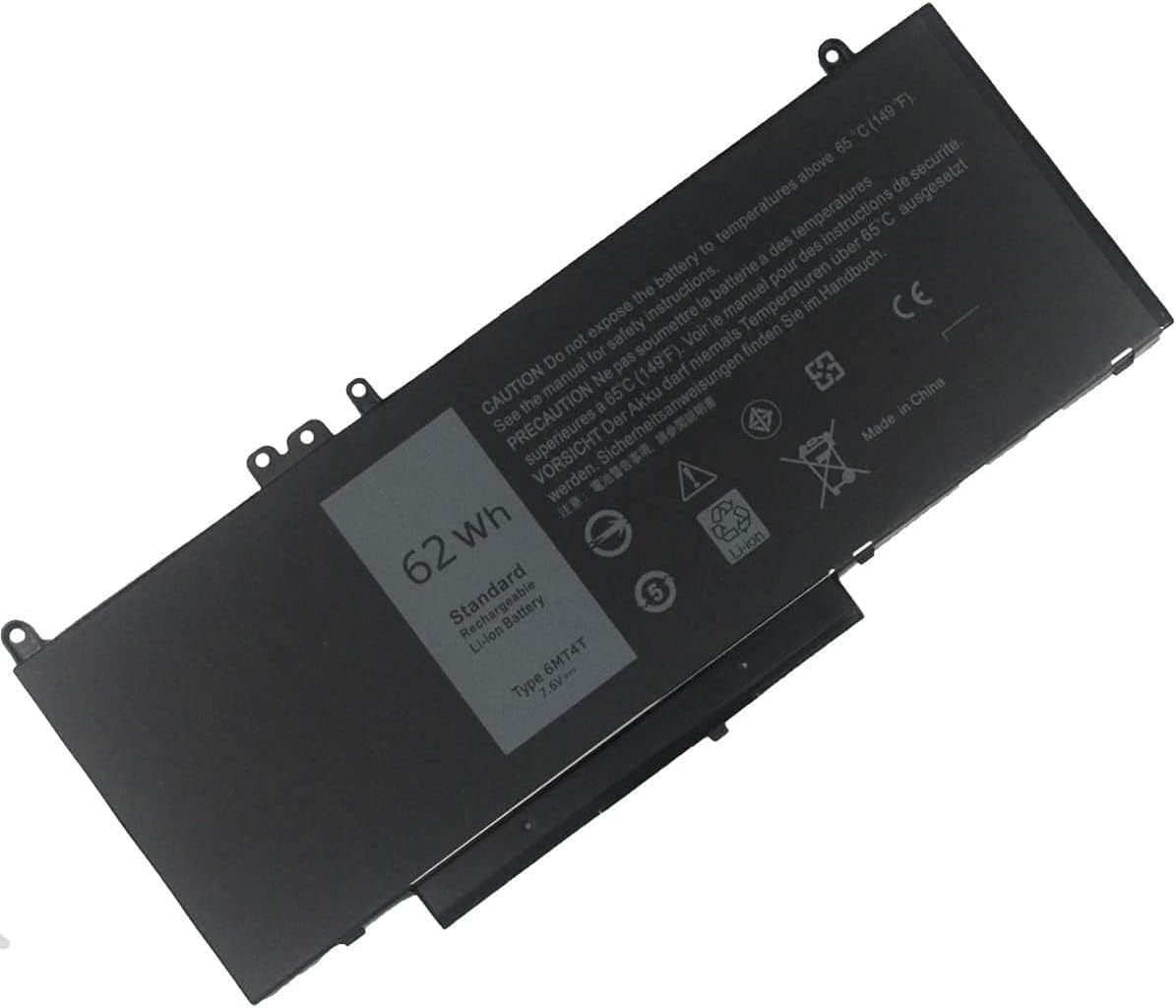 Fully. New 6MT4T Replacement Laptop Battery Compatible with Dell Latitude E5470 E5570 Precision 3510 0HK6DV 079VRK TXF9M 0TXF9M - 7.6V 62Wh