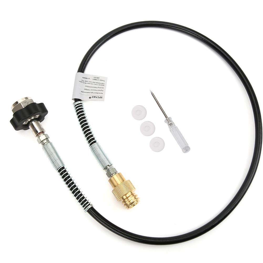 Tubo per soda G1 2 14 Tubo dell'aria ad alta pressione per esterni con ditale Lunghezza 1 m Costruzione in alluminio resistente per sistemi di erogazione di acqua gassata e