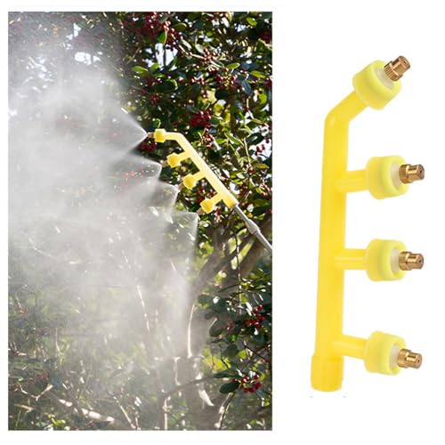Image of HASTHIP Garden Sprayer Nozzle - Multi-Porous Garden Spray Pump - Outdoor Water Spray Nozzle for Plants - High-Pressure Water Nozzle Spray - High-Pressure Multi Head Spray Nozzle for Garden /Grass