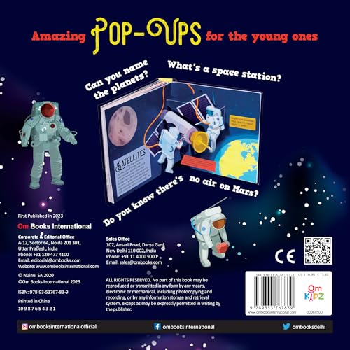 Image of Pop Up Space Book for Children | 3D Interactive Space Adventure Book | Explore the Solar System, Planets, Stars, Galaxies, Rockets & Astronauts | ... Solar System; 3+ Ages (Pop-ups board books)