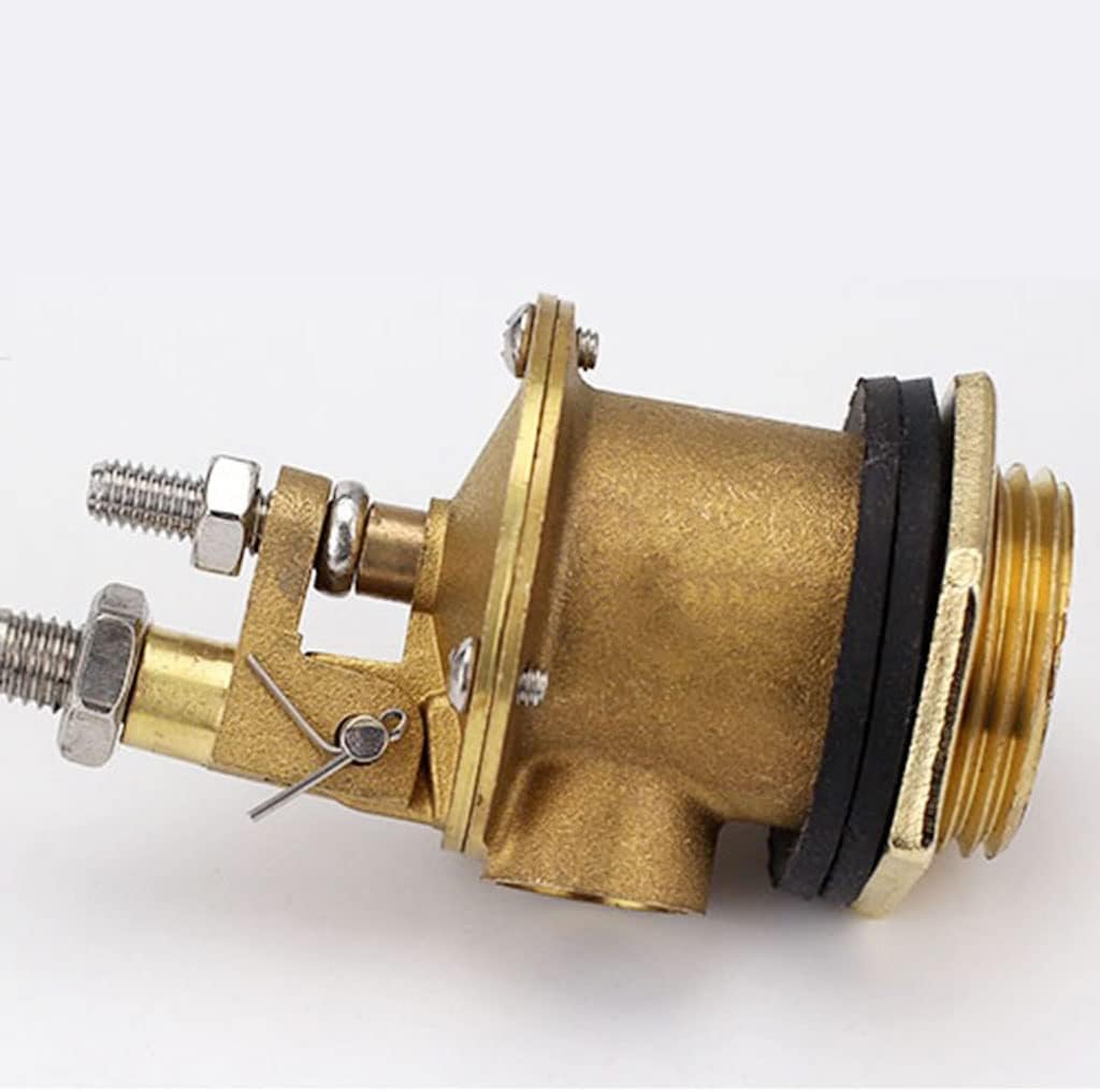 Float Valve DN50 Thread Float Ball Valve Floating Ball Cock Tank Ballcock Fittings for Automatic Water Level Control Switch Big Flow Water Tower Floats Valves(Dn50 Brass)