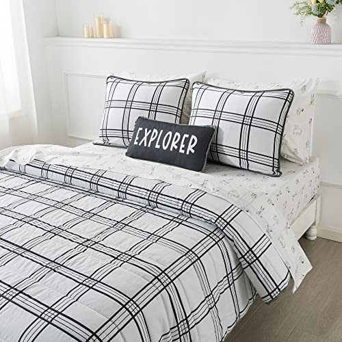 Soul & Lane X Leanna Laming Woodlands Retreat Twin Comforter Set: Twin Quilt With 1 Pillow Sham, Olive Bedding For Boys & Girls, Lightweight Coverlet, Sage Green Bedspread, Pastel Quilted Blanket #TOP2