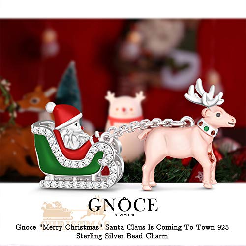 Image of GNOCE Christmas Charm Sterling Silver Pendant Bead