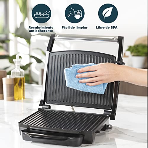 Plancha Grill Princess 112415 - 2000W Negro, Acero Inoxidable