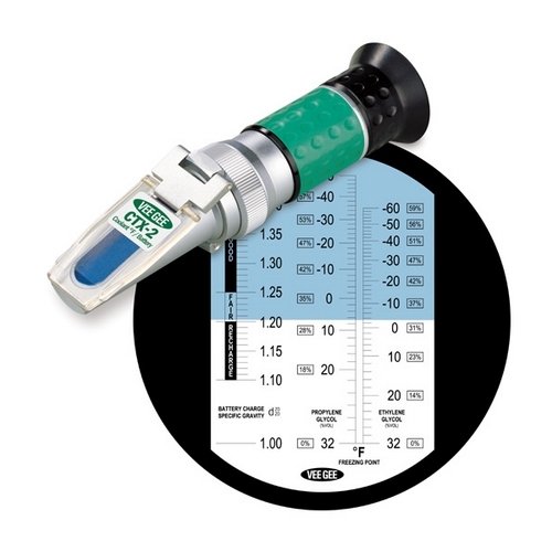 Vee Gee 43064, CTX-2 Handheld Refractometer, Freezing Point/F Coolant, Pack of 3 pcs