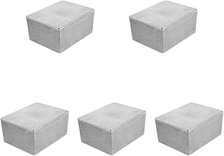 5pcs Effect Effector Electric Case Metal Diecast Instrument Enclosure Stomp Effects Xxmm Cases for Music Holder Aluminum Toggle Silver Accessory Multi Aluminium Pedal Loop