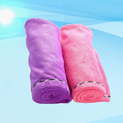 Balacoo 6 Peças Toalha De Cabeça Envoltória De Banho Toalha De Secagem De Cabelo Tampas De Microfibr