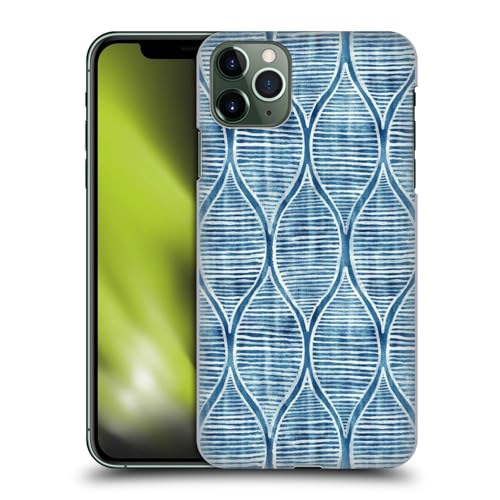 Head Case Designs Offizielle Micklyn Le Feuvre Handbemaltes Blau Weißes Muster Flora Und Fauna Harte Rueckseiten Handyhülle Hülle Huelle kompatibel mit Apple iPhone 11 Pro Max