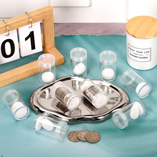 Cilindros plásticos para monedas Lesnala 20 piezas miniatura 2