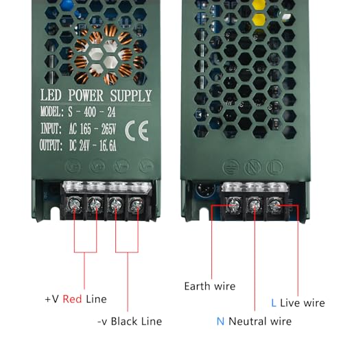 Image of 12V 25A 300W LED Driver LED Transformer, AC 110V-220V to DC 12V LED Power Supply Regulated Switching Converter Transformer LED Adapter for LED Strip Light, Lamp, CCTV Camera System, Radio