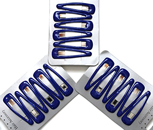 18 x Royal Blue Sleepy Clips/ Snap Clips/ Hair Clips - School Colours by Chelsea Jones