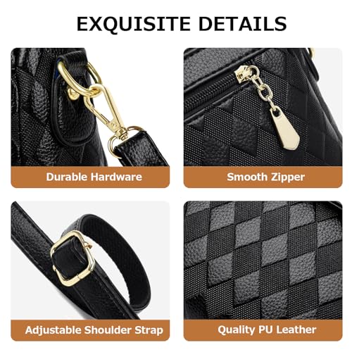 Bolso Hobo Acolchado para Mujer en Cuero PU miniatura 6