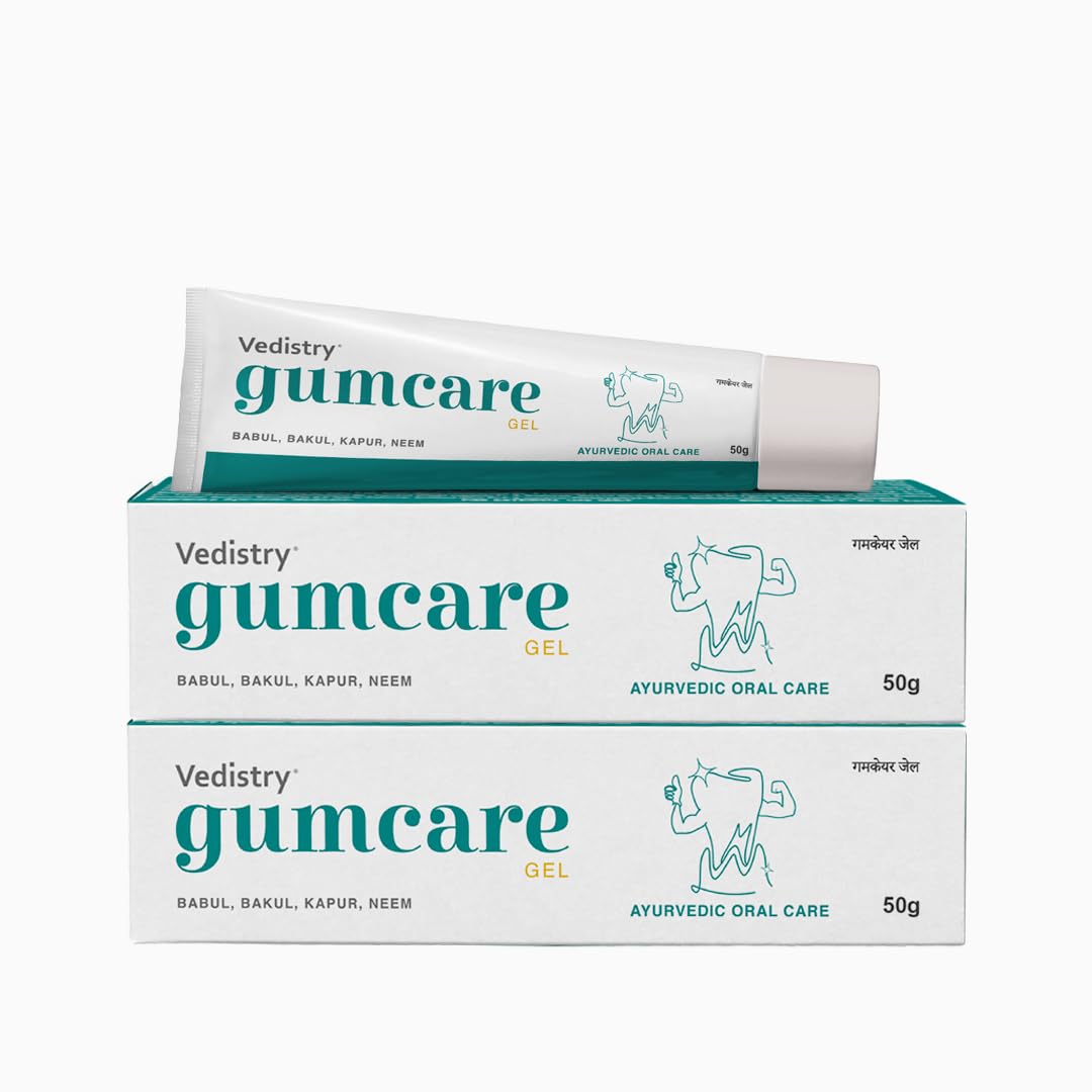 Vedistry Ayurvedic Gumcare Gel | Complete oral care for healthy gums and strong teeth | with babul, neem, Kapur, Bakul | Ayurvedic Gum care Toothpaste 50 Gram (Pack of 2) (B0D1RDPBSJ) Amazon Price History, Amazon Price Tracker