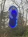 Cobalt Blue Flip Flop Handmade Fused Glass Christmas Ornament or Sun Catcher