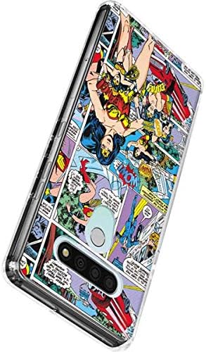 Skinit Clear Phone Case Compatible with LG Stylo 6 - Officially Licensed DC Comics Wonder Woman Comic Blast Design