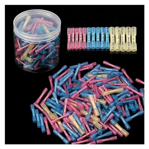 Conectores a tope termorretráctiles impermeables para cables de alta protección, 200 uds 3