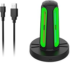 ZYNCUE Station de charge magnétique pour manette Joy-Con2 avec 8 emplacements de stockage de jeux, station de charge USB-C rapide, indicateur LED
