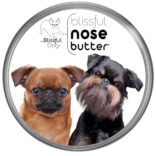 Image of The Blissful Dog Brussels Griffon Nose Butter for Dry, Cracked Skin, Lick-Safe Dog Nose Balm with Moisturizing Shea Butter, Almond, Olive, and Essential Oils, Pet Supplies, Uncented, 8 oz.