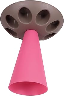 UKCOCO Soporte para Bolsas de Repostería con Ranuras Soporte para Boquillas de Pastelería Organizador Compacto y Versátil para Decoración de Pasteles Color Rosa